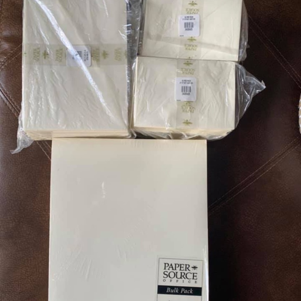 NWOT Papersource Paper & Matching Envelopes